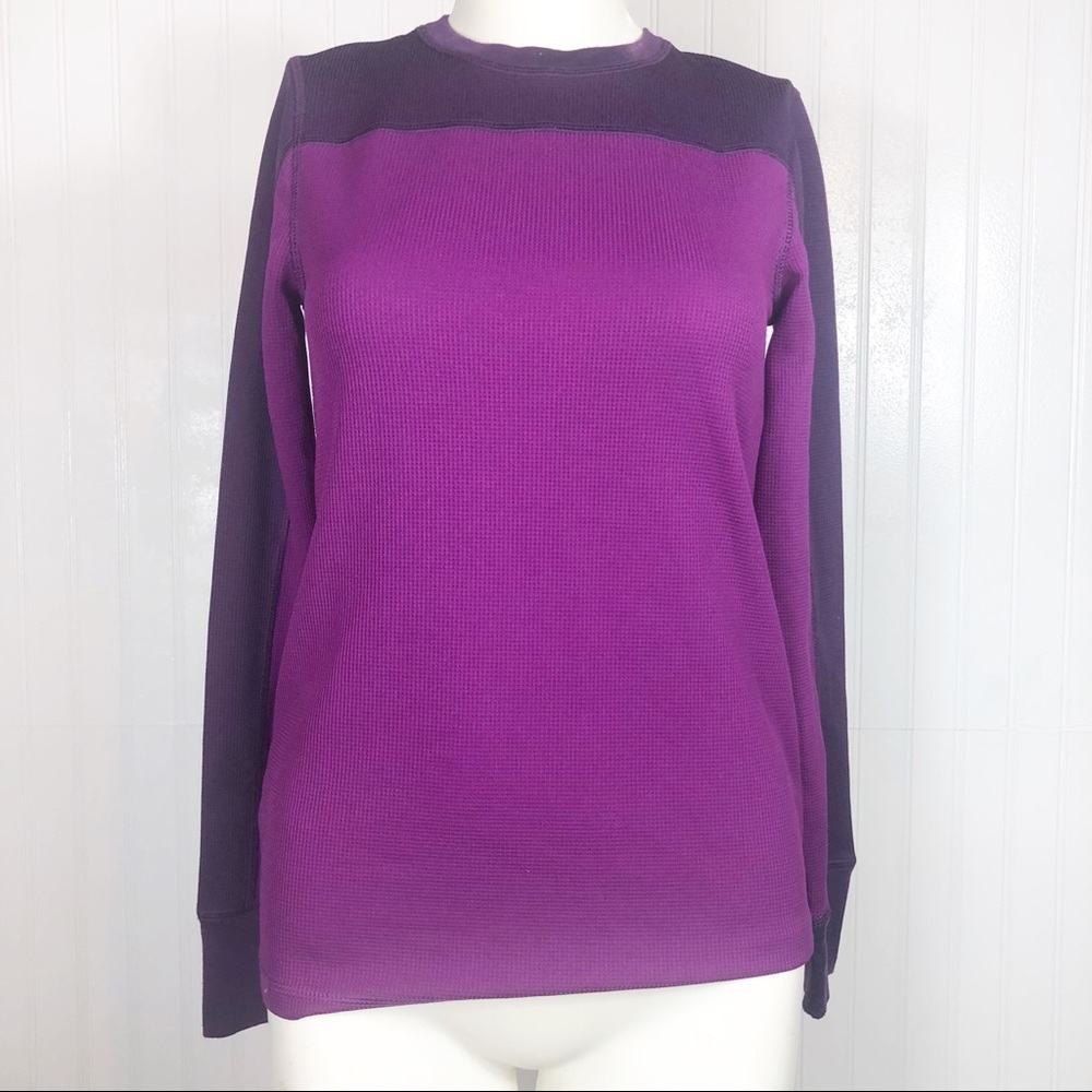 Koppen purple long sleeve thermal shirt